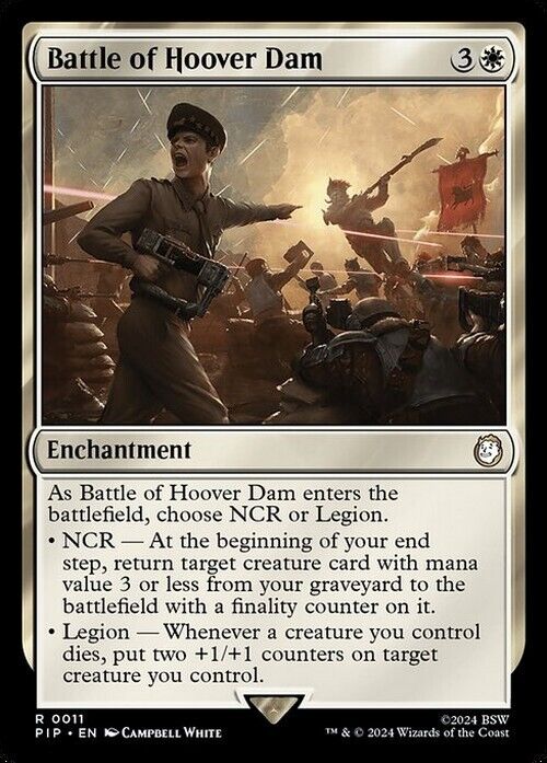 Battle of Hoover Dam ~ Commander: Fallout [ NearMint ] [ Magic MTG ]