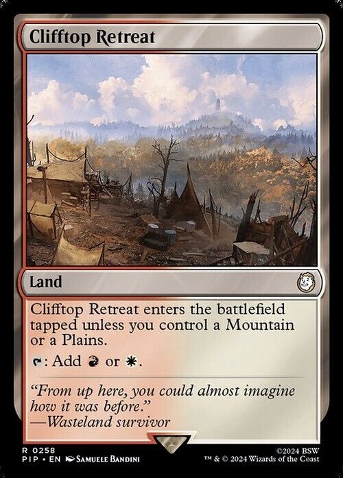 Clifftop Retreat ~ Commander: Fallout [ NearMint ] [ Magic MTG ]