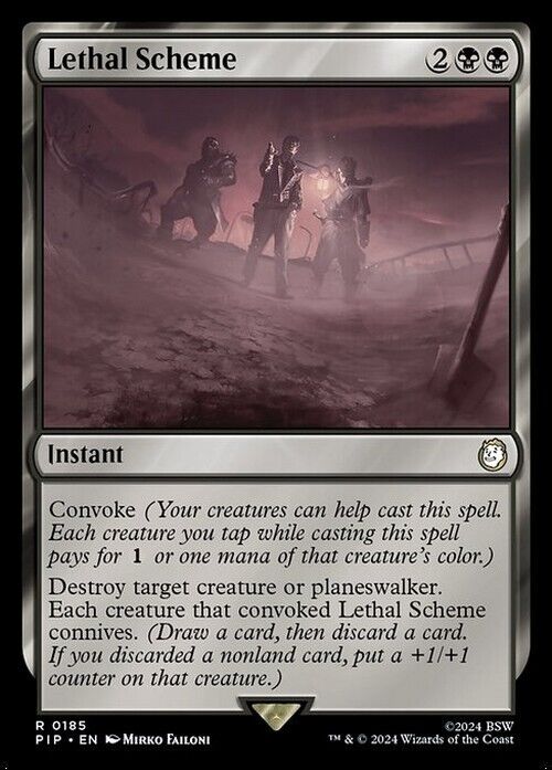 Lethal Scheme ~ Commander: Fallout [ NearMint ] [ Magic MTG ]