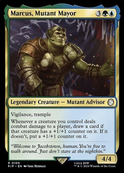 Marcus, Mutant Mayor ~ Commander: Fallout [ NearMint ] [ Magic MTG ]