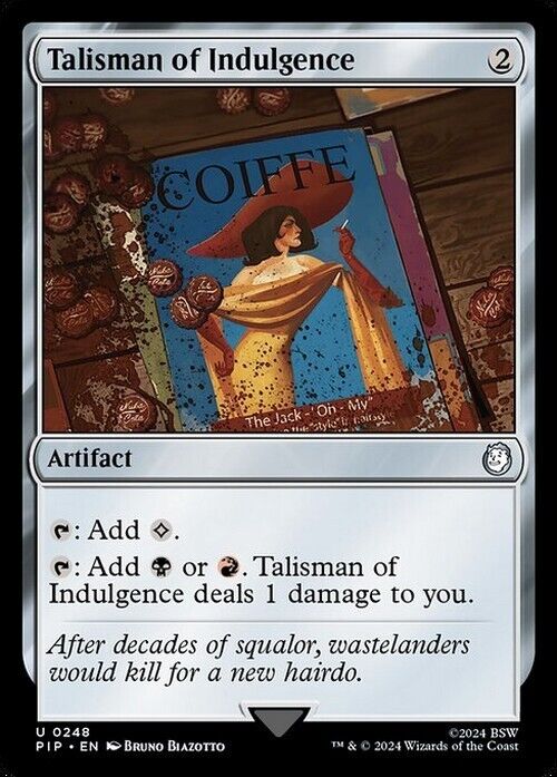 Talisman of Indulgence ~ Commander: Fallout [ NearMint ] [ Magic MTG ]