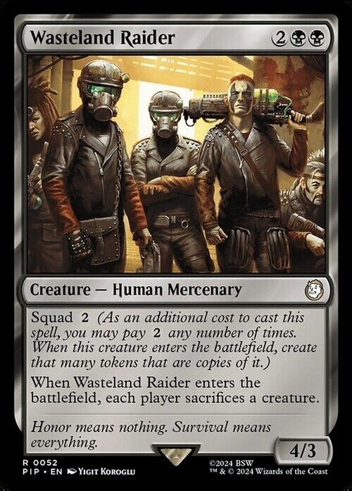 Wasteland Raider ~ Commander: Fallout [ NearMint ] [ Magic MTG ]