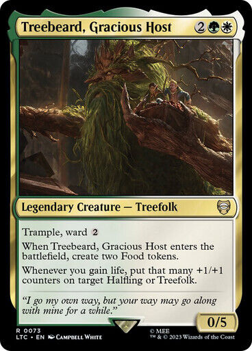 Treebeard, Gracious Host ~ Commander: The Lord of the Rings [ NM ] [ Magic MTG ]