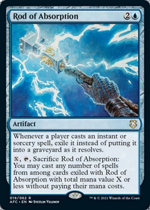 Rod of Absorption ~ Commander: Adventures in the Forgotten Realms [ NM ] [ MTG ]