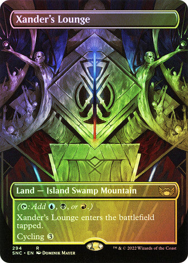 FOIL BORDERLESS Xander's Lounge ~ Streets of New Capenna [ NM ] [ Magic MTG ] - London Magic Traders Ltd