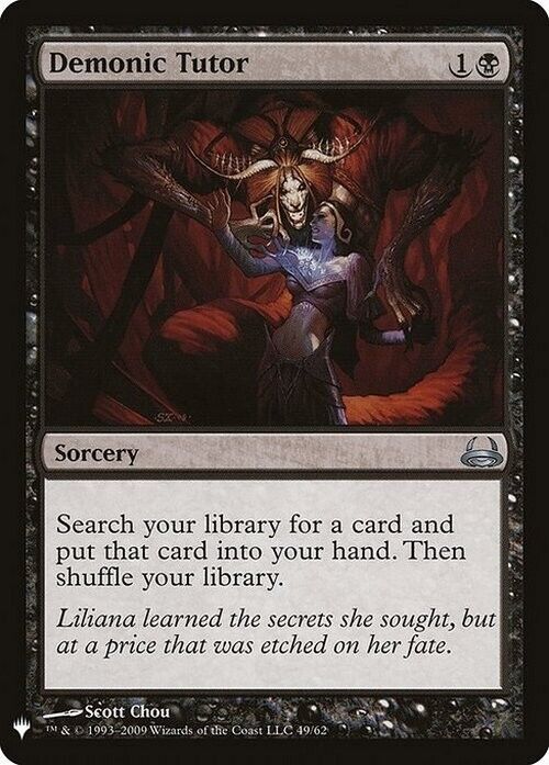 Demonic Tutor ~ Mystery Booster [ NearMint ] [ Magic MTG ]