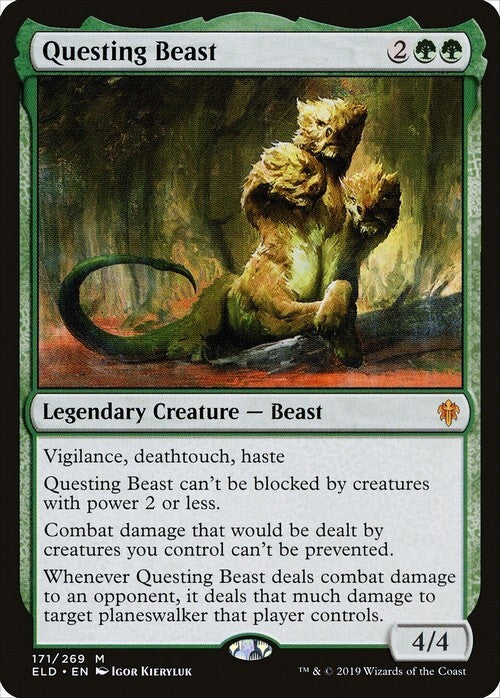 Questing Beast ~ Throne of Eldraine [ PLAYED ] [ Magic MTG ]