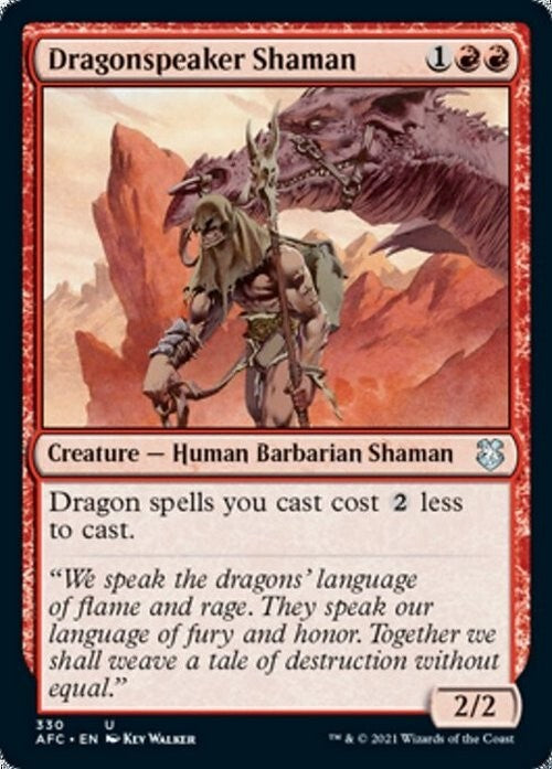 Dragonspeaker Shaman ~ Commander: Adventures in the Forgotten Realms [ NM ]