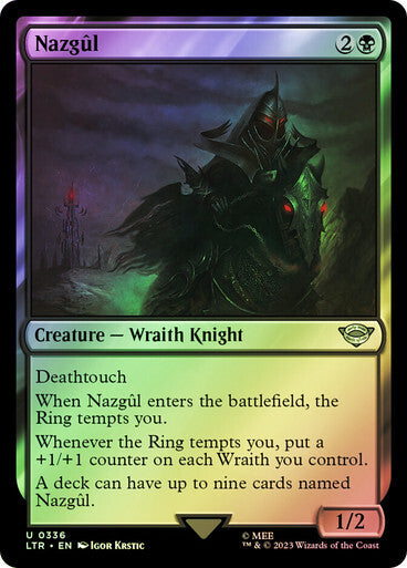 FOIL Nazgul #336 ~ The Lord of the Rings [ NM ] [ Magic MTG ]