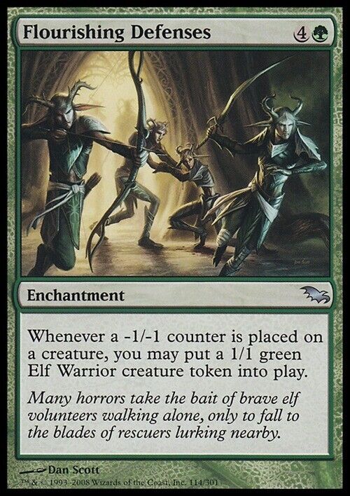 Flourishing Defenses ~ Shadowmoor [ Excellent ] [ Magic MTG ]