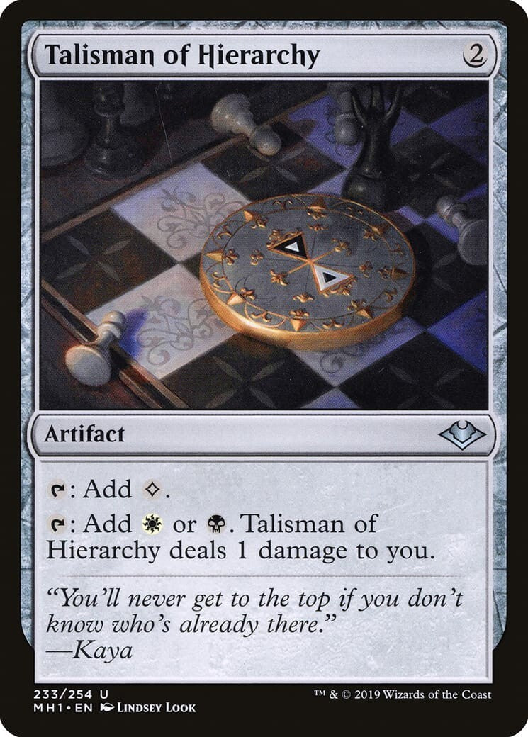 Talisman of Hierarchy ~ Modern Horizons 1 [ Excellent ] [ Magic MTG ]