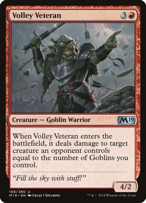 Volley Veteran ~ Core 2019 [ NearMint ] [ Magic MTG ]