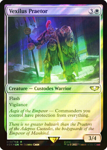 FOIL SURGE Vexilus Praetor ~ Commander: Warhammer 40,000 [ NM ] [ Magic MTG ]