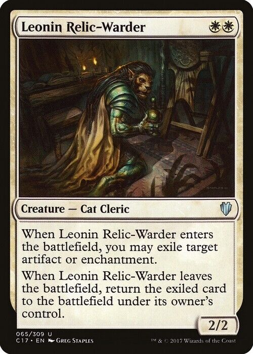 Leonin Relic-Warder ~ Commander 2017 [ Excellent ] [ Magic MTG ]