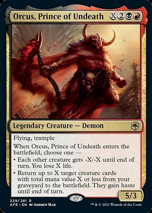 Orcus, Prince of Undeath ~ Adventures in the Forgotten Realms [ NM ] [ MTG ]