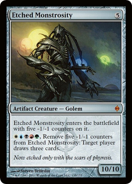 Etched Monstrosity ~ New Phyrexia [ Excellent ] [ Magic MTG ]