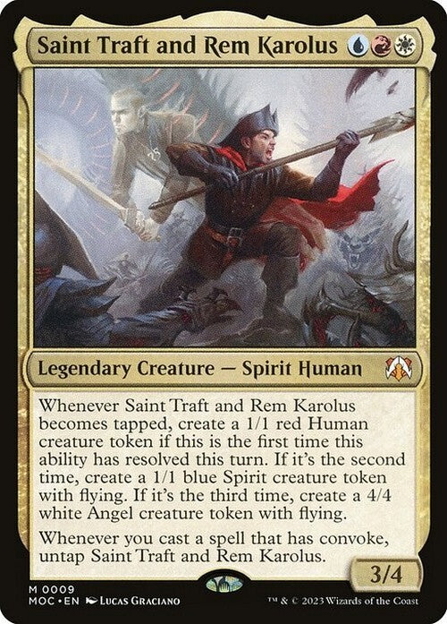 Saint Traft and Rem Karolus ~ Commander: March of the Machine [ NM ] [ MTG ]