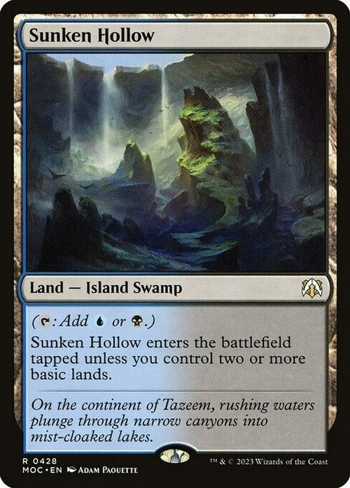 Sunken Hollow ~ Commander: March of the Machine [ NM ] [ Magic MTG ]