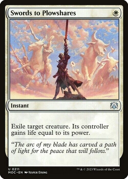 Swords to Plowshares ~ Commander: March of the Machine [ NM ] [ Magic MTG ]