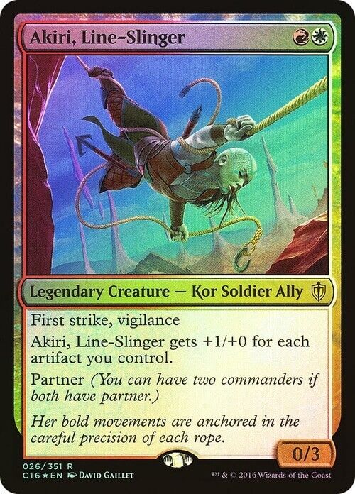 FOIL Akiri, Line-Slinger ~ Commander 2016 [ Excellent ] [ Magic MTG ]