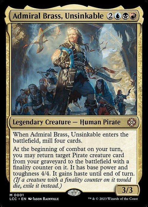 Admiral Brass, Unsinkable ~ Commander: The Lost Caverns of Ixalan [ NM ] [ MTG ]