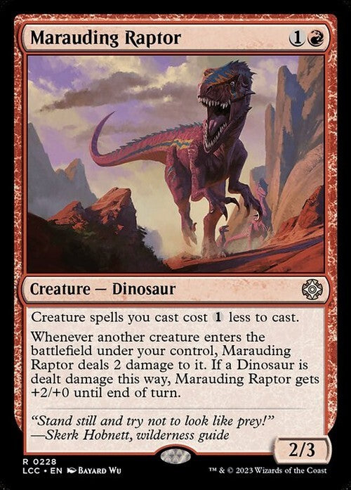 Marauding Raptor ~ Commander: The Lost Caverns of Ixalan [ NM ] [ Magic MTG ]