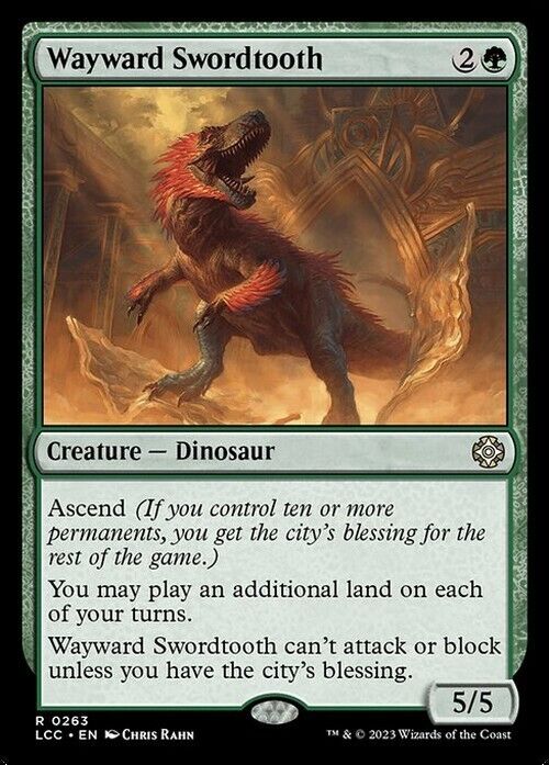 Wayward Swordtooth ~ Commander: The Lost Caverns of Ixalan [ NM ] [ Magic MTG ]