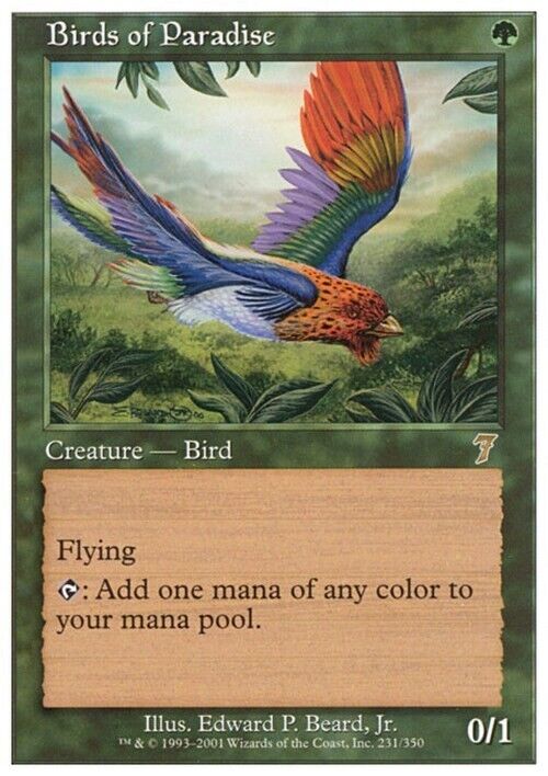 Birds of Paradise ~ Seventh Edition [ Excellent ] [ Magic MTG ]