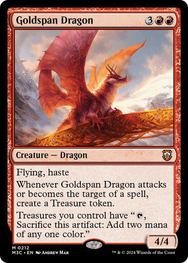 Goldspan Dragon ~ Commander: Modern Horizons 3 [ NearMint ] [ Magic MTG ]