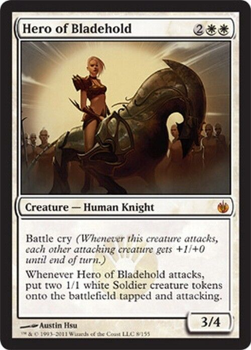 Hero of Bladehold ~ Mirrodin Besieged [ Excellent ] [ Magic MTG ]