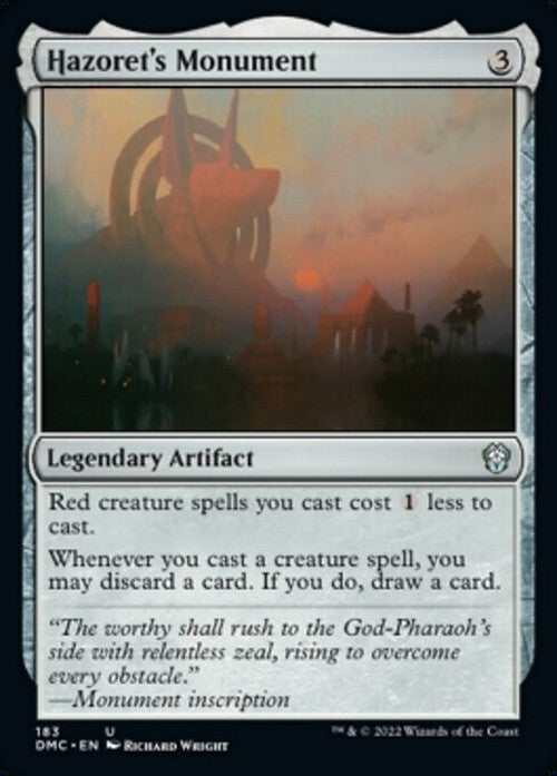 Hazoret's Monument ~ Commander: Dominaria United [ NM ] [ Magic MTG ]