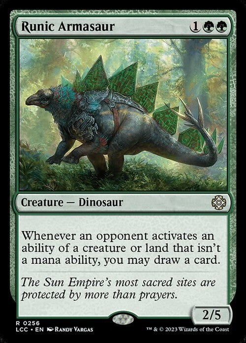 Runic Armasaur ~ Commander: The Lost Caverns of Ixalan [ NM ] [ Magic MTG ]