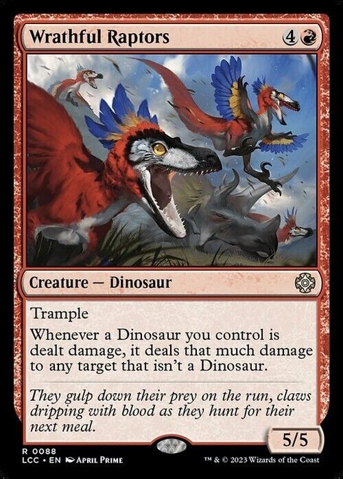 Wrathful Raptors ~ Commander: The Lost Caverns of Ixalan [ NM ] [ Magic MTG ]