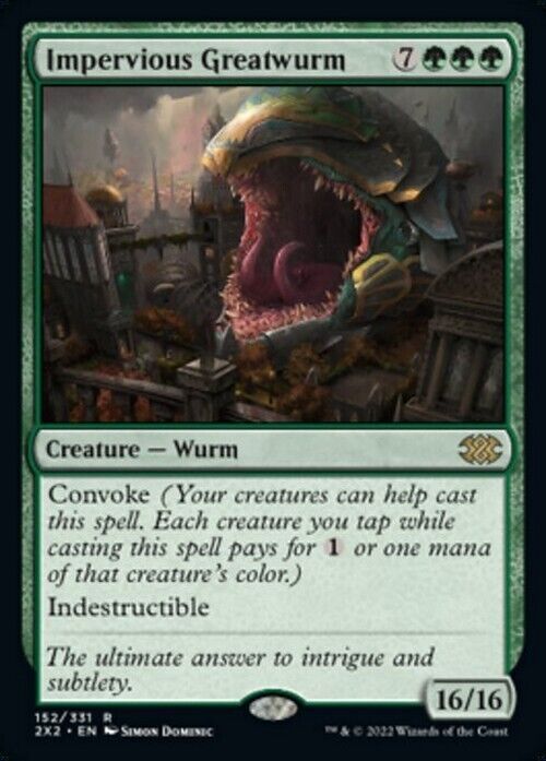 Impervious Greatwurm ~ Double Masters 2022 [ NearMint ] [ Magic MTG ]