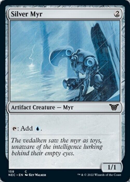 Silver Myr ~ Commander: Kamigawa: Neon Dynasty [ NM ] [ Magic MTG ]