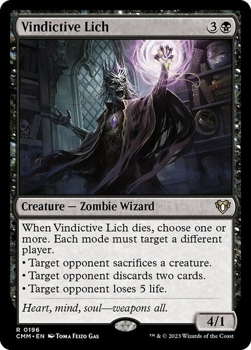 Vindictive Lich ~ Commander Masters [ NearMint ] [ Magic MTG ]