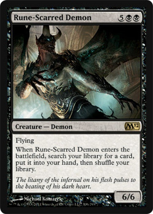 Rune-Scarred Demon ~ Magic 2012 [ Excellent ] [ Magic MTG ]