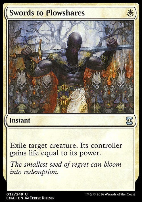 Swords to Plowshares ~ Eternal Masters [ Excellent ] [ Magic MTG ]