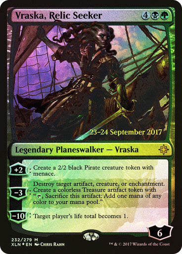 FOIL Vraska, Relic Seeker ~ Prerelease Ixalan [ NearMint ] [ Magic MTG ]