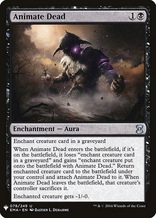 Animate Dead ~ The List [ NearMint ] [ Magic MTG ]