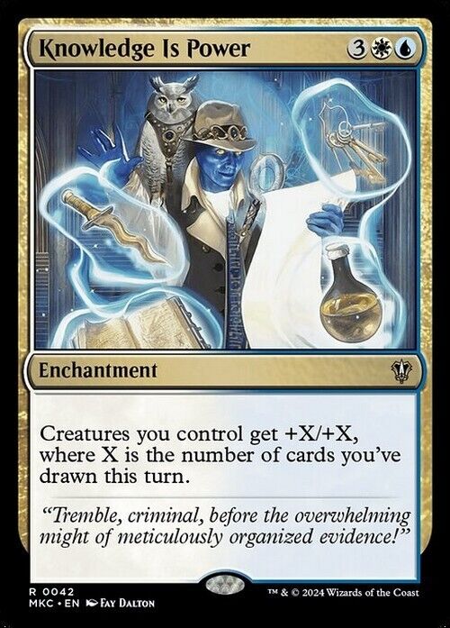 Knowledge Is Power ~ Commander: Murders at Karlov Manor [ NM ] [ MTG ]