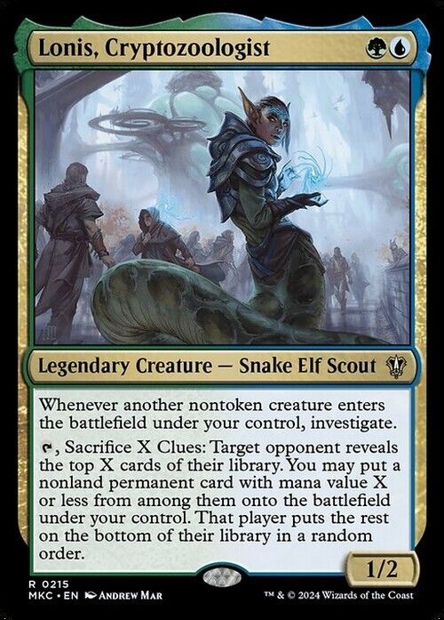 Lonis, Cryptozoologist ~ Commander: Murders at Karlov Manor [ NM ] [ MTG ]