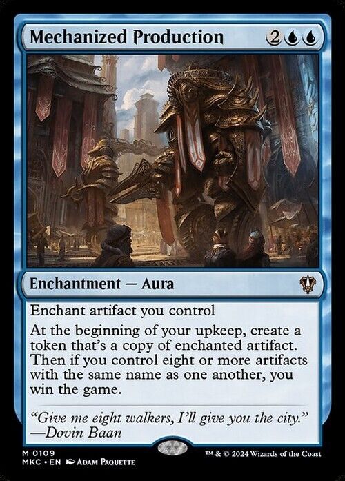 Mechanized Production ~ Commander: Murders at Karlov Manor [ NM ] [ MTG ]