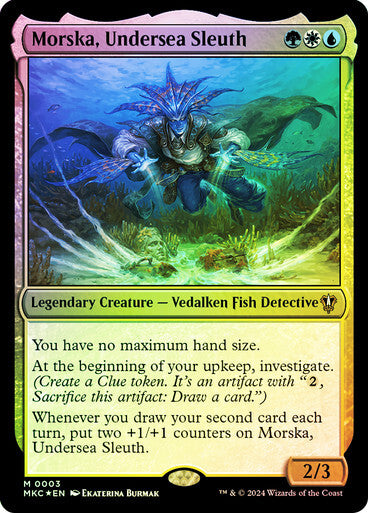 FOIL Morska, Undersea Sleuth ~ Commander: Murders at Karlov Manor [ NM ] [ MTG ]