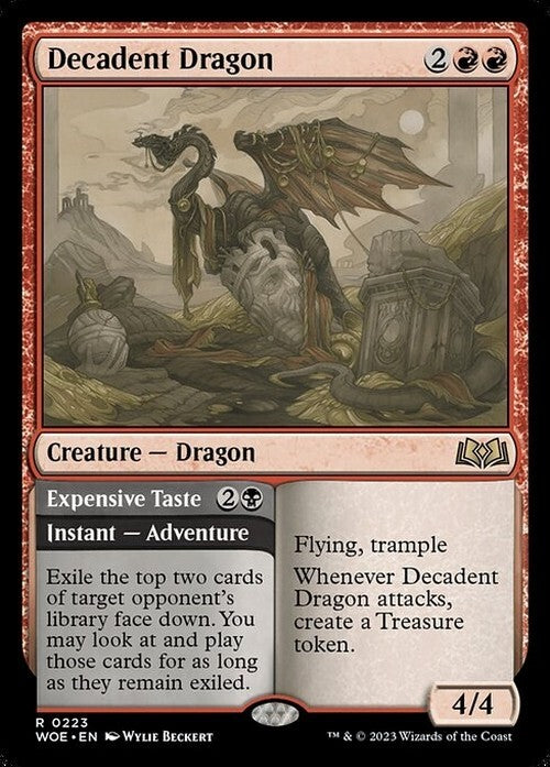 Decadent Dragon ~ Wilds of Eldraine [ NM ] [ Magic MTG ]