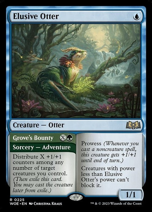 Elusive Otter ~ Wilds of Eldraine [ NM ] [ Magic MTG ]