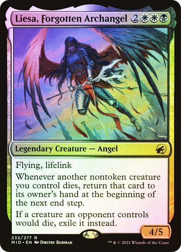 FOIL Liesa, Forgotten Archangel ~ Midnight Hunt [ PLAYED ] [ Magic MTG ]