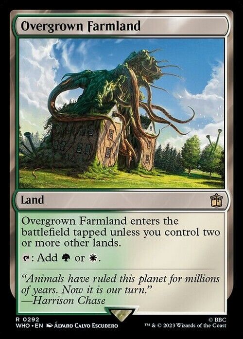 Overgrown Farmland ~ Commander: Doctor Who [ NearMint ] [ Magic MTG ]