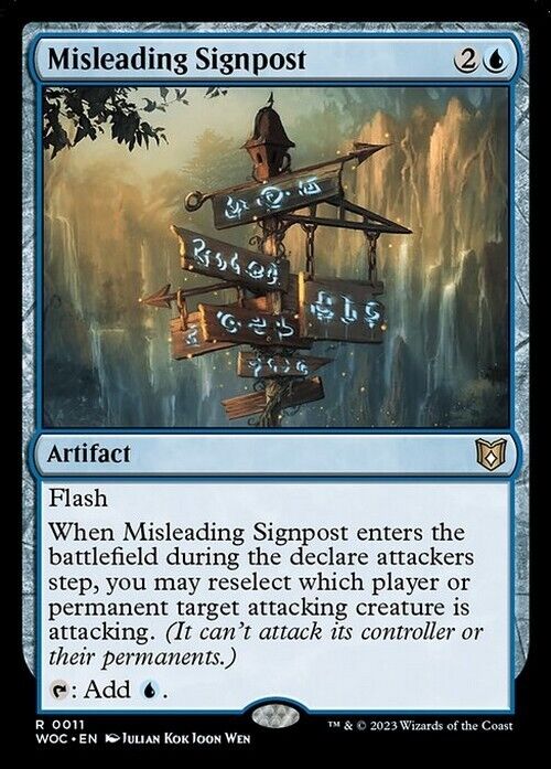 Misleading Signpost ~ Commander: Wilds of Eldraine [ NearMint ] [ Magic MTG ]