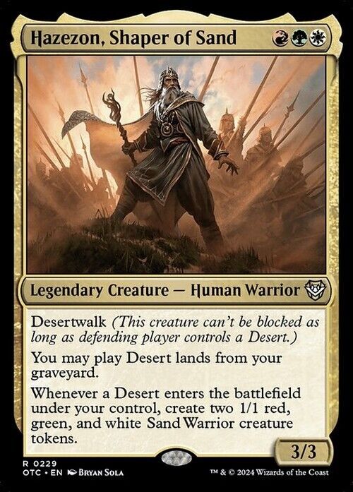 Hazezon, Shaper of Sand ~ Commander: Outlaws of Thunder Junction [ NM ] [ MTG ]